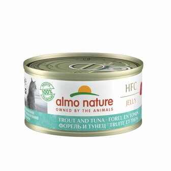 Almo nature HFC Jelly forel&amp;tonijn 70gr