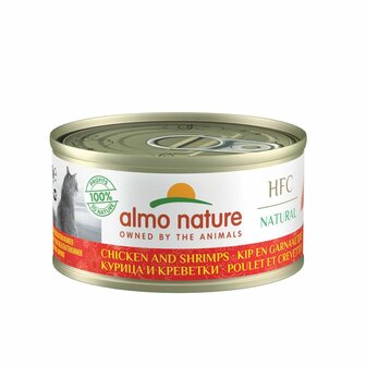 Almo nature HFC kip&amp;garnalen 70gr