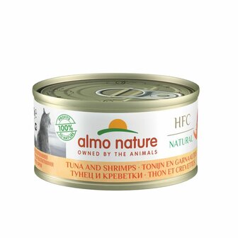 Almo nature HFC tonijn&amp;garnalen 70gr