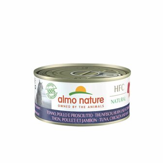 Almo nature HFC tonijn, kip &amp; ham 70gr