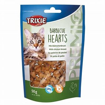 Trixie barbecue hearts kippenborst 50gr